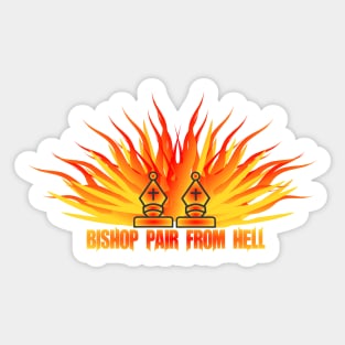 Chess - Bishop pair from Hell Sticker